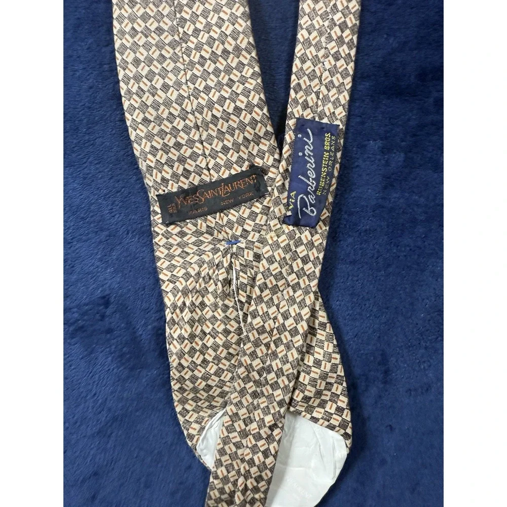 Yves Saint Laurent Mens Silk Classic Length‎ Geometric